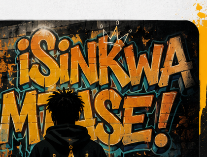 iSinkwaMtase graffiti wall and hoodie figure
